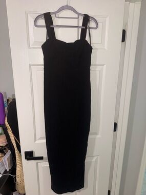 Windsor Black Maxi Dress with Wide Straps